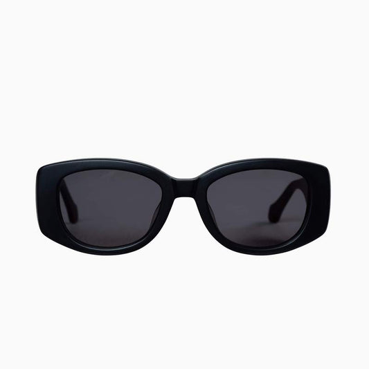 Valley Sid Matte Black Gloss Black Metal Trim Black Lens