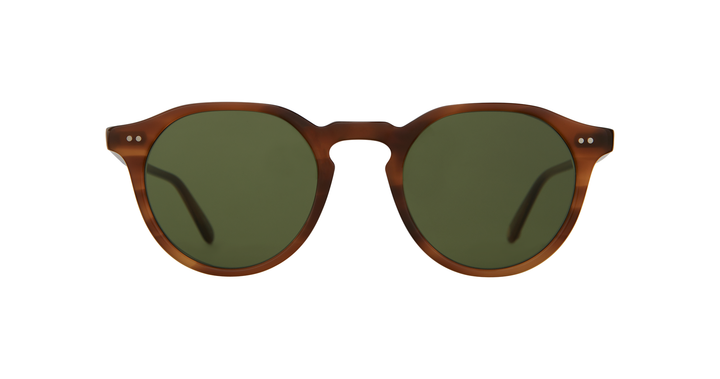 Garrett Leight Royce Sun 47 Saddle Tort-Semi-Flat Pure Green