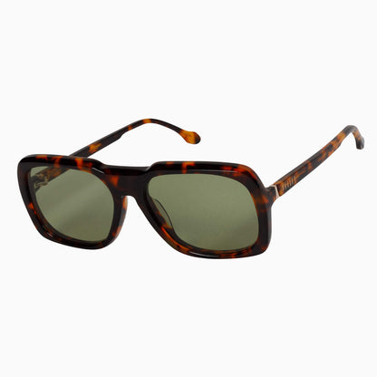 Valley Memoir Classic Tort w Gold Metal Trim / Olive Green Lens