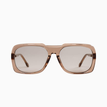 Valley Memoir Transparent Mocha/Rose Gold Trim/Brown Lens