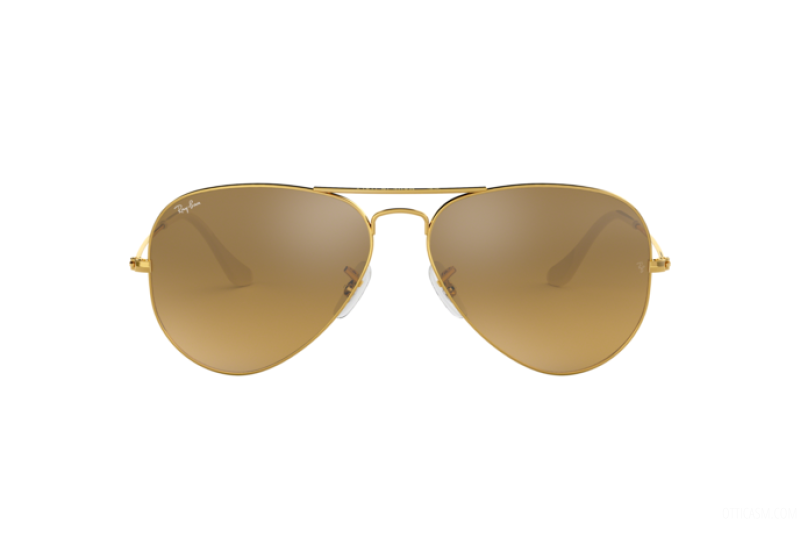 Ray Ban 3025 Aviator Gold/Brown/Silver Mirror