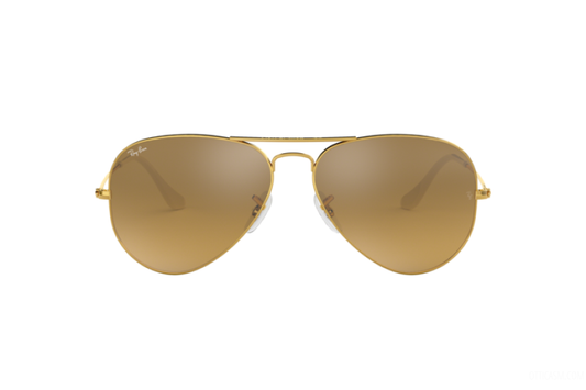 Ray Ban 3025 Aviator Gold/Brown/Silver Mirror