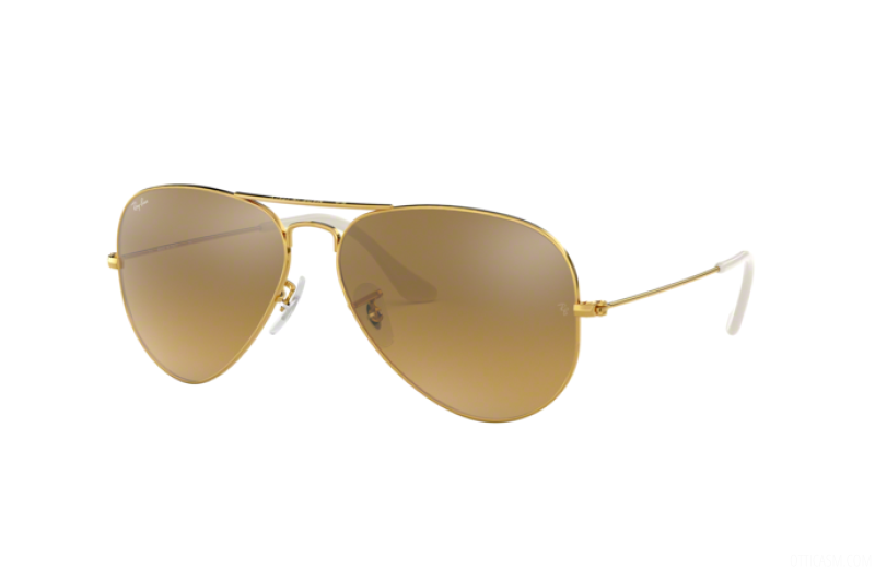 Ray Ban 3025 Aviator Gold/Brown/Silver Mirror