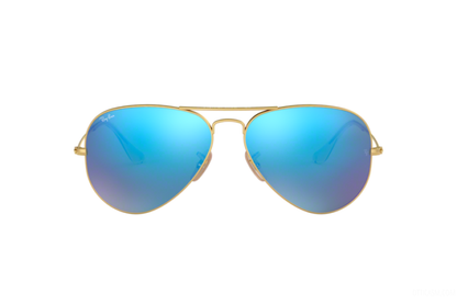 Ray Ban 3025 Aviator Gold/Blue Flash