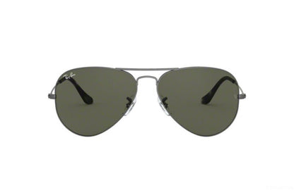 Ray Ban 3025 Aviator Gunmetal/G15 Polar