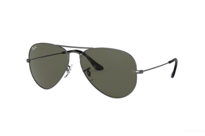 Ray Ban 3025 Aviator Gunmetal/G15 Polar