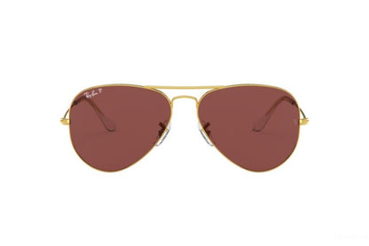 Ray Ban 3025 Aviator Legend Gold w/ Purple Polar