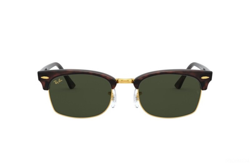 Ray Ban 3916 Clubmaster Square Mock Tort Gold / G15