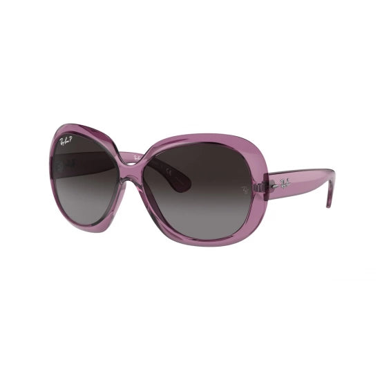 Ray Ban 4098 Jackie Ohh II Transparent Violet w Grey Gradient Polar