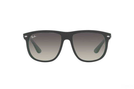 Ray Ban 4147 Matte Black on Green Grey Gradient 60