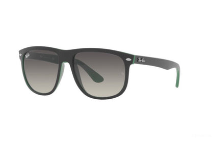 Ray Ban 4147 Matte Black on Green Grey Gradient 60