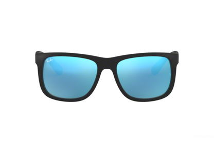 Ray Ban 4165F Justin Rubber Black Blue Flash 54