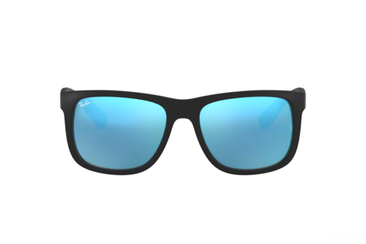 Ray Ban 4165F Justin Rubber Black Blue Flash 54