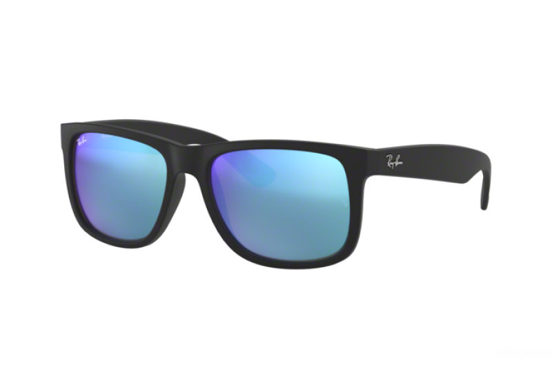 Ray Ban 4165F Justin Rubber Black Blue Flash 54