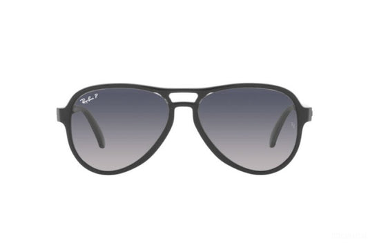 Ray Ban 4355 Vagabond Black Transparent Black- Blue Gradient Polar 58