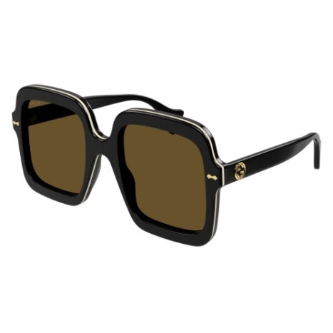 Gucci 1241 Black & White/Brown Lens