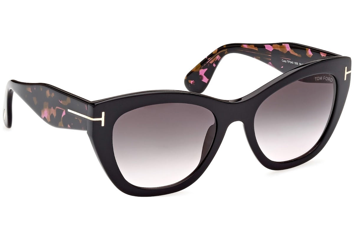 Tom Ford 0940 Cara Black Pink Tort/Grey Grad